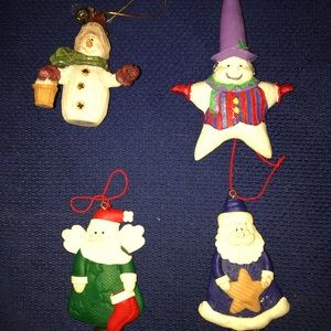 Set of 4 Christmas Ornaments